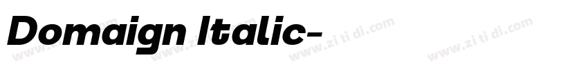 Domaign Italic字体转换 Domaign Italic字体转换